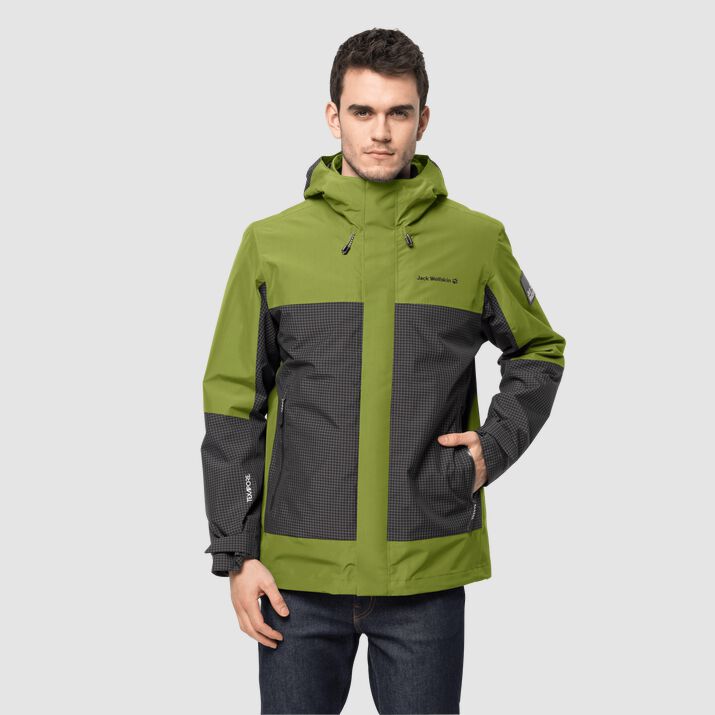 Jack Wolfskin Mens Dna Supernova 3in1 Jacket Green 503879JCV